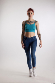 Rada  1 blue crop top blue jeans casual dressed…